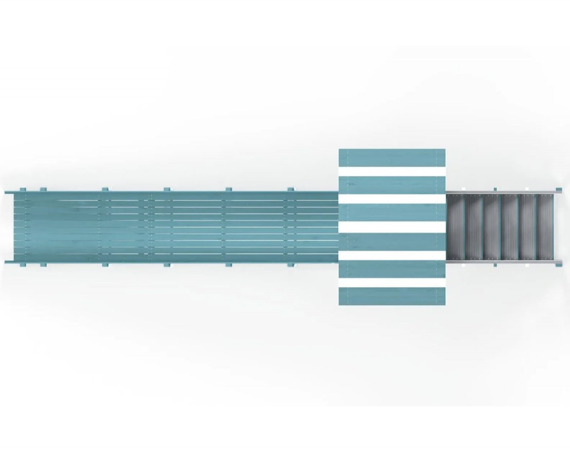 Зимняя горка TORUDA Север-5 (скат 5 м, цвет - серый индиго) - вид 4